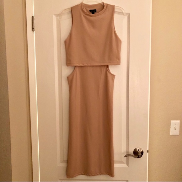 Topshop Dresses & Skirts - NEW TopShop Cutout Mid Calf Dress Size 4